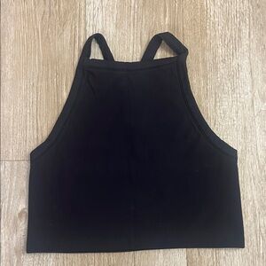 Black racerback tank